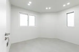 코너 채광이 좋은 화이트 미니멀 침실 인테리어